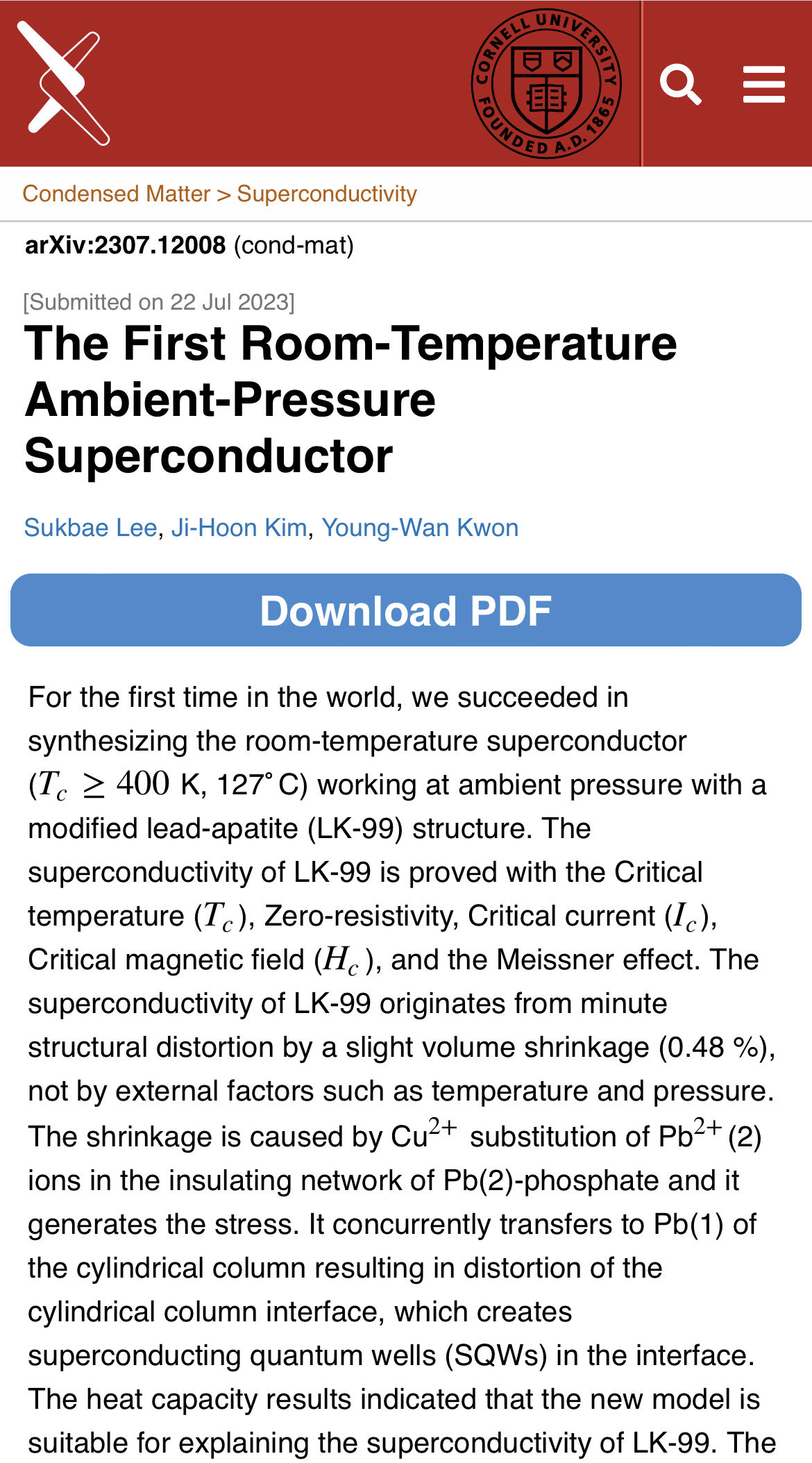 韩国室温超导复现成功了吗